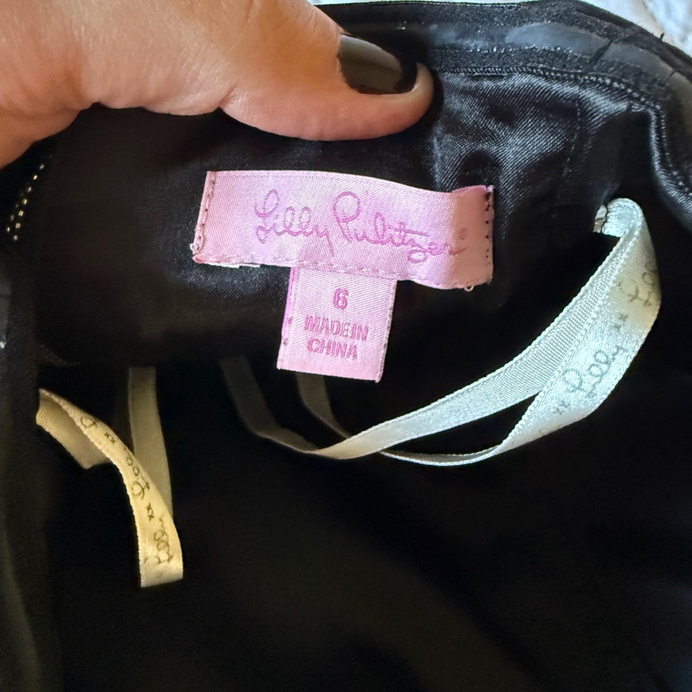 Lilly Pulitzer Mae Black Strapless Dress - Picture 4 of 8
